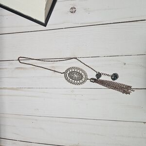 Copper Tassel Bookmark